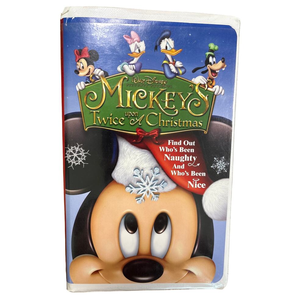 Mickey's Twice Upon A Christmas VHS Disney Clamshell 2004 Release